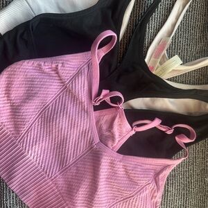 Set of 3 PINK Sports Bras